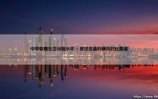 中甲联赛在亚洲足坛的真实定位：夹缝中的生存哲学