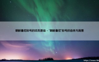 朝鲜鲁尼称号的球员是谁？朝鲜鲁尼到底是哪位球星？