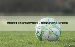 荷甲联赛里知名的日本球员有哪些？盘点那些闪耀荷兰足坛的东瀛之星
