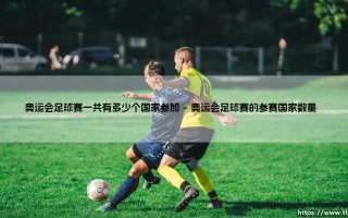 奥运会足球赛一共有多少个国家参加？揭秘参赛规模与规则