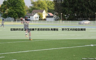 不败金身的铸造者：欧联杯历史上小组赛不丢球的球队有哪些，探寻完美防守的传奇之路