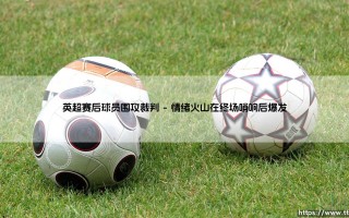 英超赛后球员围攻裁判：绿茵场上失控的情绪与规则的碰撞