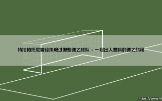 特拉帕托尼曾经执教过哪些德乙球队(足球全知道)