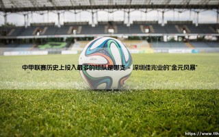 中甲联赛投入之最：揭秘历史上砸钱最多的中甲球队