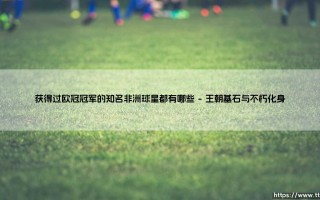 获得过欧冠冠军的知名非洲球星都有哪些_足球早晚报