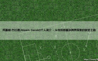 阿基姆·杰拉德：在跨界浪潮中重塑自我的时代观察者