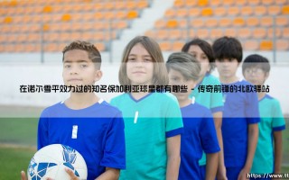 在诺尔雪平效力过的知名保加利亚球星都有哪些「足坛哨声」