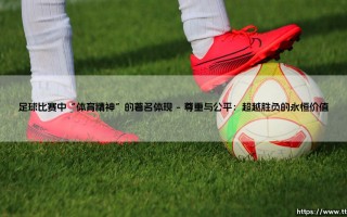 足球比赛中“体育精神”的著名体现(足球全知道)