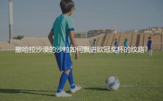 摩洛哥队高光时刻：撒哈拉沙漠的沙粒如何飘进欧冠奖杯的纹路？