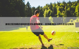 参加过欧协联的保加利亚球队都有哪些_足球早晚报