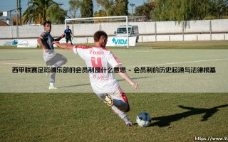西甲联赛足球俱乐部的会员制：揭秘会员制在西甲联赛足球俱乐部中的核心意义