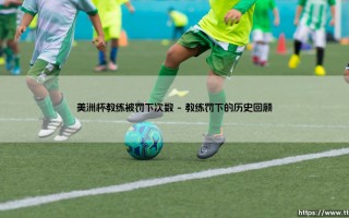 美洲杯教练被罚下次数「足坛哨声」