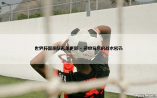 世界杯国家队名单更新引热议