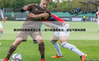 美洲杯球票美国怎么买？掌握这几种渠道，轻松锁定热门赛事！