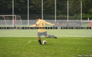 哪些联赛的球队可以直接获得欧协联附加赛参赛资格？揭秘欧足联新赛制下的晋级通道「哪些联赛能直通欧协联附加赛？」