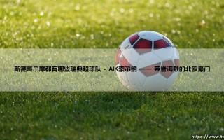 斯德哥尔摩都有哪些瑞典超球队 —— 揭秘瑞典足球心脏的四大劲旅