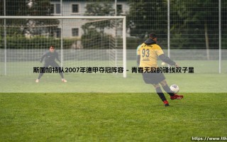 奇迹还是实力？斯图加特队2007年德甲夺冠阵容揭秘 - 一支年轻球队如何创造「青春风暴」传奇？