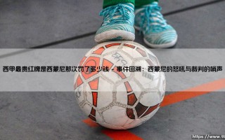 西甲最贵红牌：西蒙尼那次罚了多少钱，背后藏着足球的何种天价逻辑？