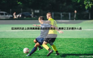 谁是欧洲杯黄牌之王？探寻绿茵场上最“黄”的球员：「欧洲杯历史上获得黄牌最多的球员」终极揭秘