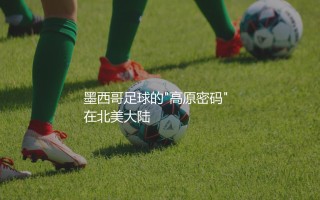 墨西哥队世界足联FIFA排名多少？墨西哥足球的"高原密码"