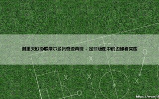 谢里夫欧协联摩尔多瓦奇迹再现：足球世界的微光与隐喻