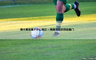 博卡青年属于什么档次：南美足坛的传奇与荣耀