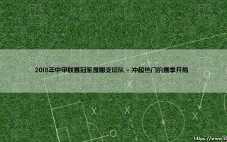2018年中甲联赛冠军是谁？——揭秘「武汉卓尔」的冲超夺冠之路