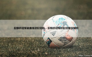 欧联杯冠军能否直通欧冠？欧联杯冠军的欧冠之路解析