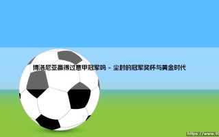 博洛尼亚赢得过意甲冠军吗？历史尘埃中隐藏着怎样的辉煌与失落？