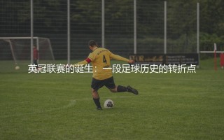 英冠联赛的诞生：一段足球历史的转折点