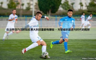 绿茵传奇与高卢印记：盘点那些在法甲效力过的知名意大利球星