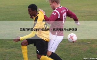 范戴克有多少的中国血统(足球新鲜事)