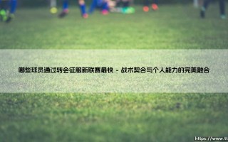 哪些球员通过转会征服新联赛最快【绿茵视界】
