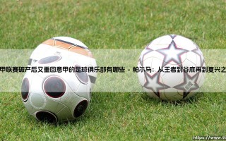 意甲联赛破产后又重回意甲的足球俱乐部有哪些【足球之家】