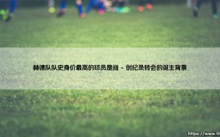 赫德队队史身价最高的球员是谁-绿茵上的诗人