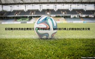欧冠青训学员转会费排行：绿茵场上的“潜力股”天价竞逐
