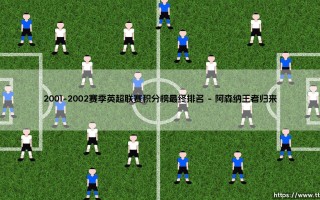 2001-2002赛季英超联赛积分榜最终排名|体坛足球家
