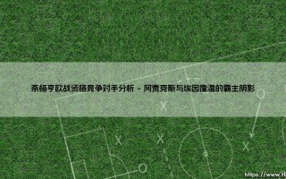 奈梅亨的欧战之路：竞争对手是谁？-「荷甲欧战资格争夺」深度分析