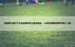 红牛奇迹的缔造者：带领莱比锡红牛升级到德甲的主教练是谁？揭秘拉尔夫·朗尼克的传奇之路