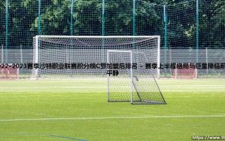 2022-2023赛季沙特职业联赛积分榜全解析：C罗加盟后联赛排名的风云变幻