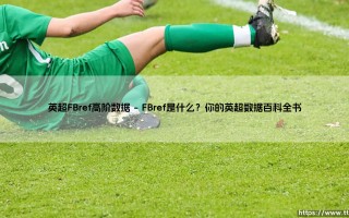 英超FBref高阶数据：看球不止于比分，数据如何揭示绿茵场的真正奥秘？