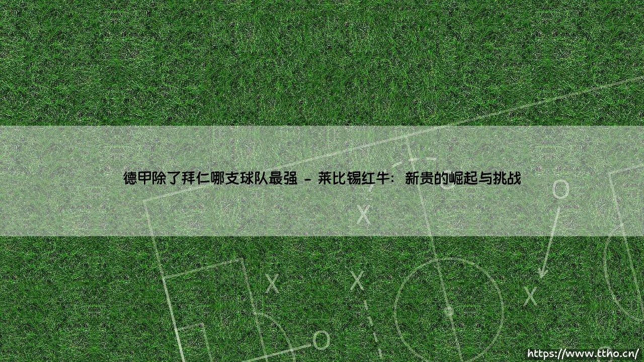 德甲除了拜仁哪支球队最强?谁能在德甲巨人阴影下崛起?-第2张图片-天体号 德甲除了拜仁哪支球队最强?谁能在德甲巨人阴影下崛起?-第2张图片-天体号