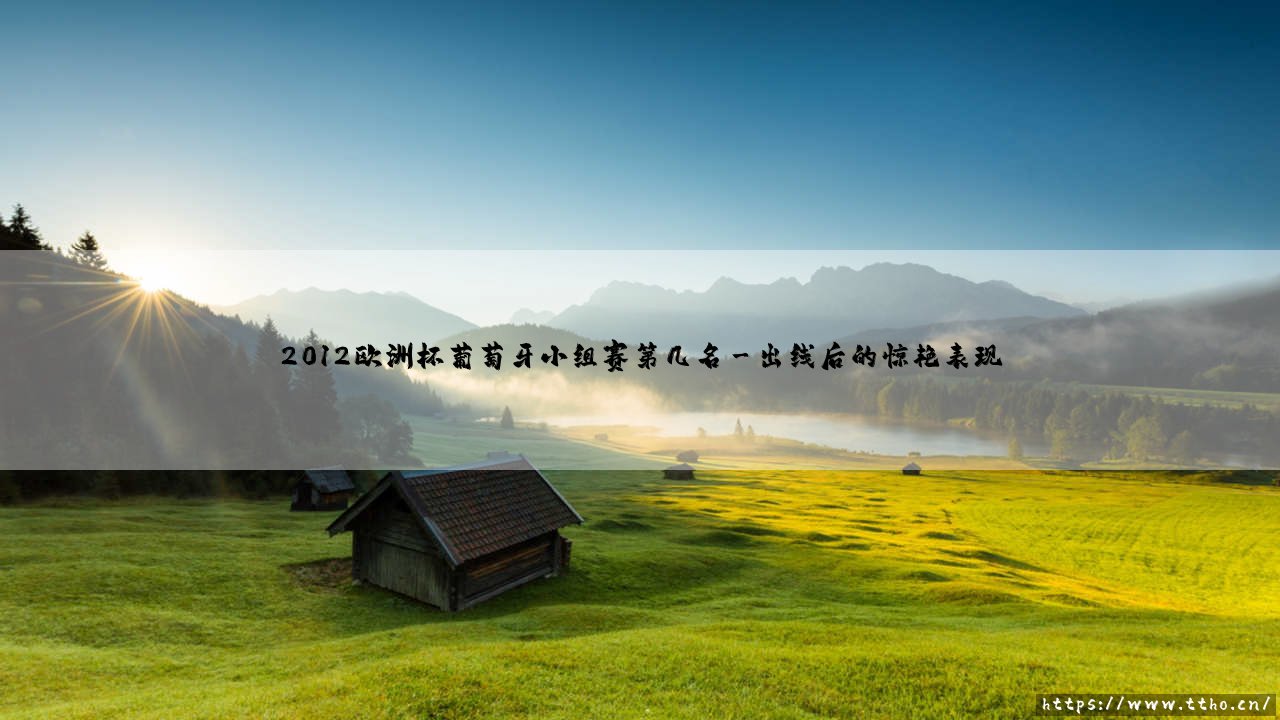 2012欧洲杯葡萄牙小组赛第几名？C罗率队惊险出线的跌宕历程-第3张图片-天体号
