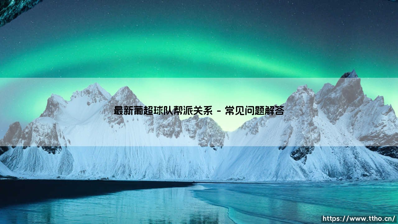 最新葡超球队帮派关系：葡萄牙绿茵场外的权力版图-第4张图片-天体号