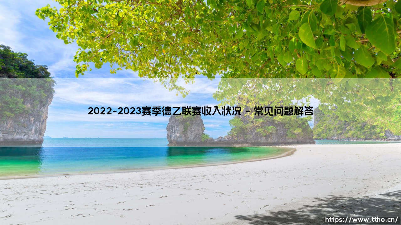 2022-2023赛季德乙联赛收入状况：德国足球次级联赛的商业价值究竟被谁低估了？-第4张图片-天体号