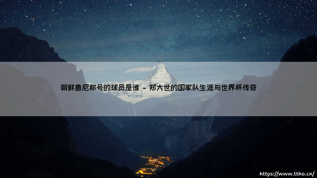 朝鲜鲁尼称号的球员是谁?朝鲜鲁尼到底是哪位球星?-第2张图片-天体号 朝鲜鲁尼称号的球员是谁?朝鲜鲁尼到底是哪位球星?-第2张图片-天体号