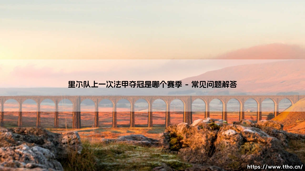 里尔队上一次法甲夺冠是哪个赛季？揭秘法甲黑马的传奇征程-第4张图片-天体号