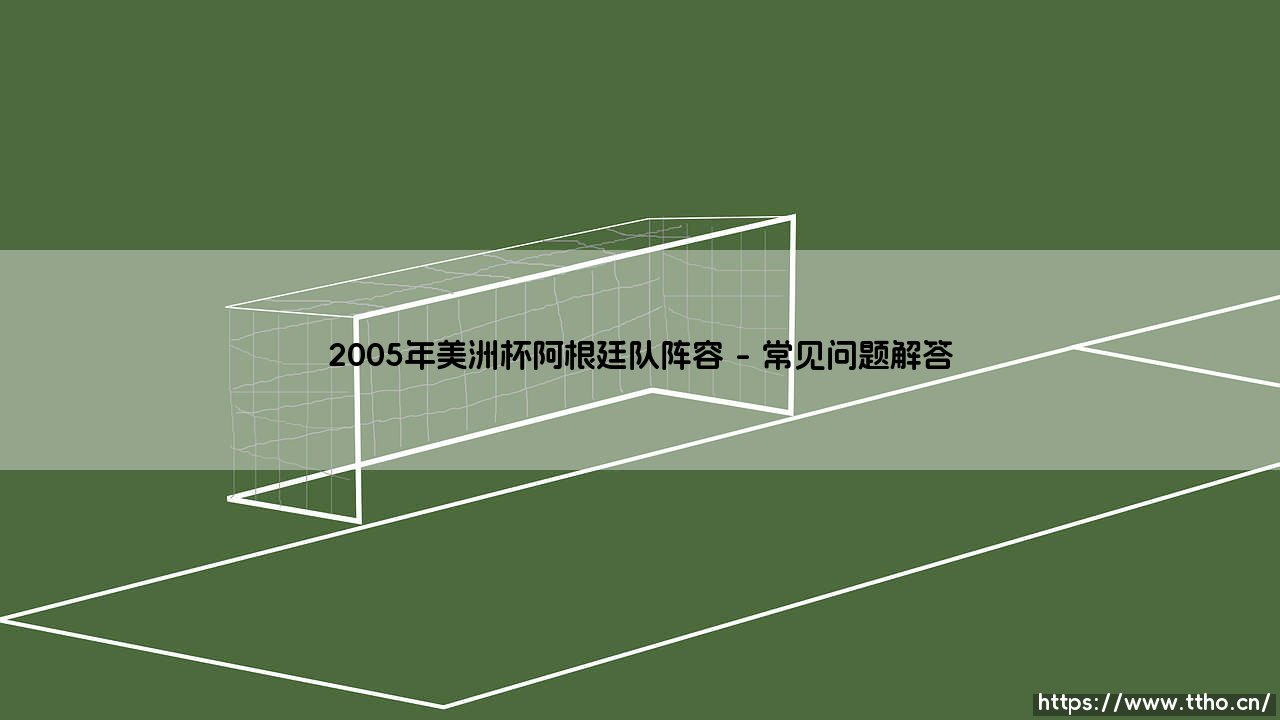 2005年美洲杯阿根廷队阵容：黄金一代的谢幕与传承-第4张图片-天体号