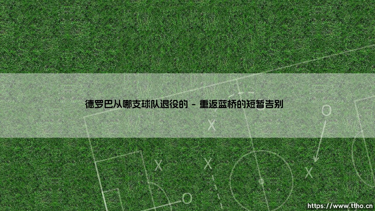 德罗巴从哪支球队退役的:一代传奇的绿茵终章-第1张图片-天体号 德罗巴从哪支球队退役的:一代传奇的绿茵终章-第1张图片-天体号