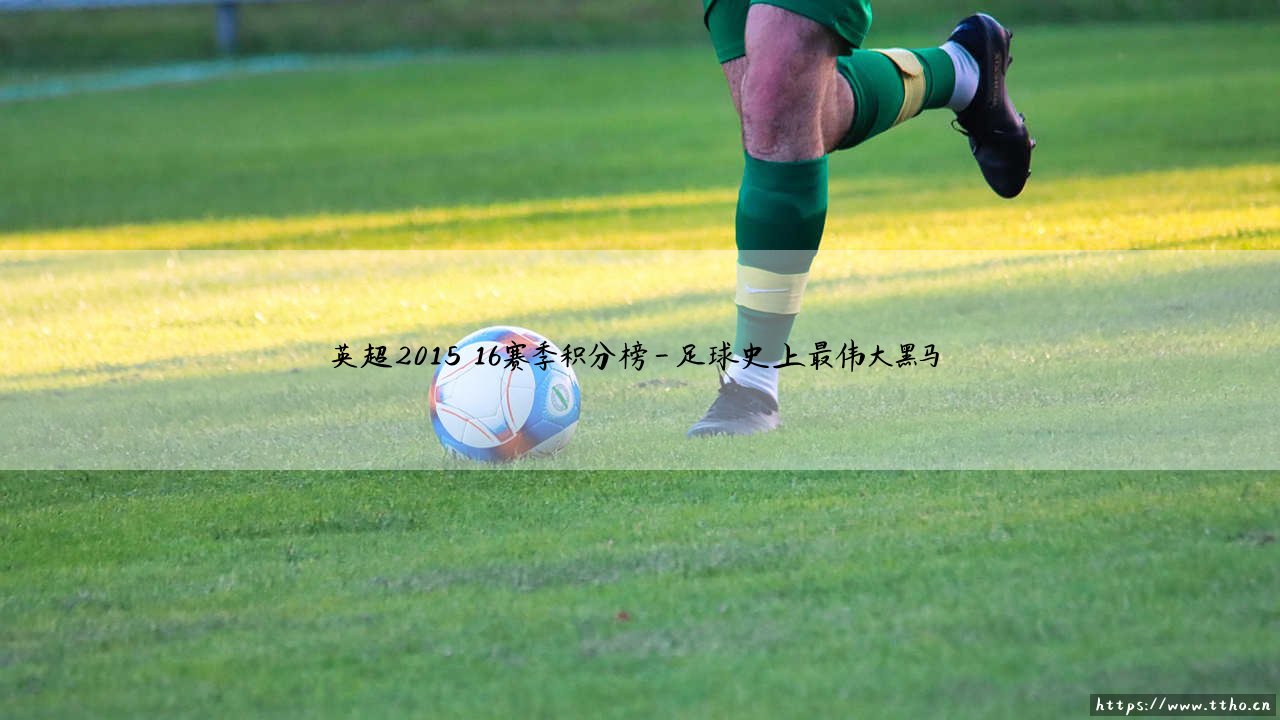 英超2015～16赛季积分榜：狐狸城奇迹能否复刻？「莱斯特城神话」- [英超史上最疯狂赛季]-第4张图片-天体号